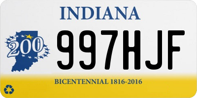 IN license plate 997HJF