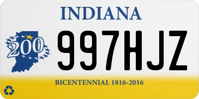 IN license plate 997HJZ