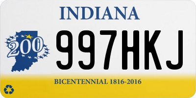 IN license plate 997HKJ