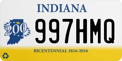 IN license plate 997HMQ