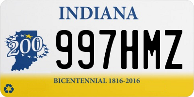 IN license plate 997HMZ