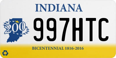 IN license plate 997HTC