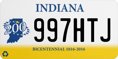 IN license plate 997HTJ