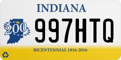 IN license plate 997HTQ