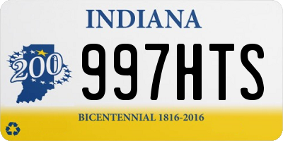 IN license plate 997HTS