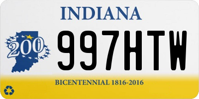 IN license plate 997HTW