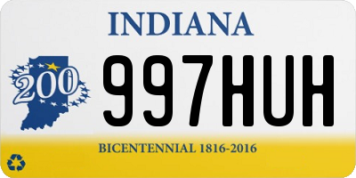 IN license plate 997HUH