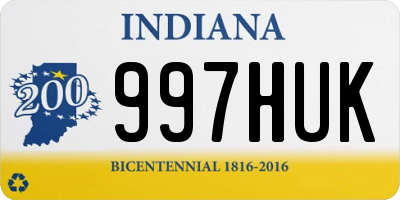 IN license plate 997HUK