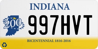 IN license plate 997HVT