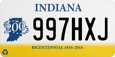 IN license plate 997HXJ