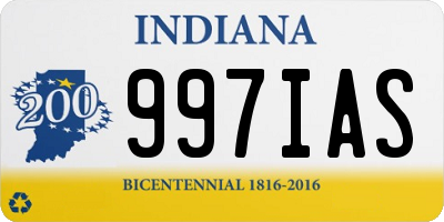 IN license plate 997IAS