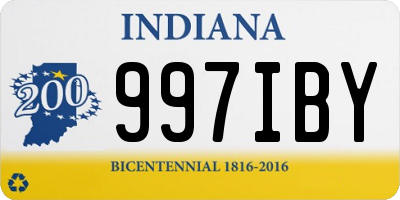 IN license plate 997IBY