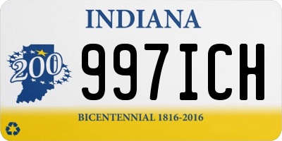 IN license plate 997ICH