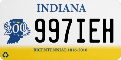 IN license plate 997IEH