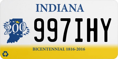 IN license plate 997IHY