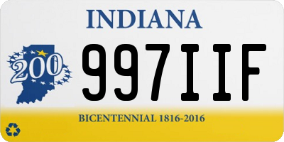 IN license plate 997IIF