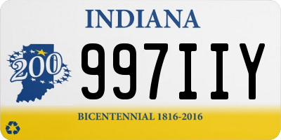 IN license plate 997IIY