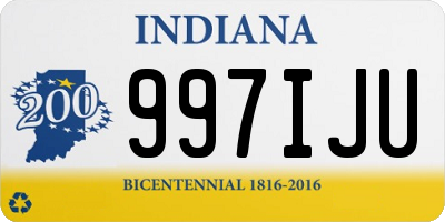 IN license plate 997IJU