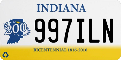 IN license plate 997ILN