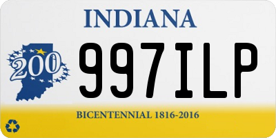 IN license plate 997ILP