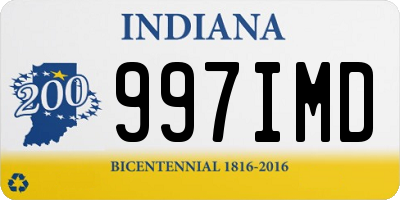 IN license plate 997IMD