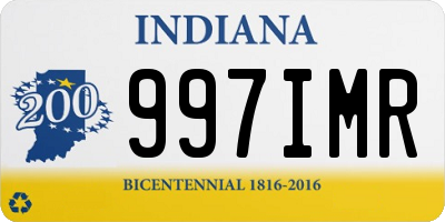 IN license plate 997IMR