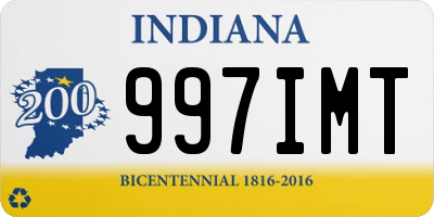 IN license plate 997IMT