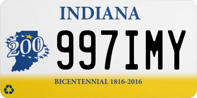 IN license plate 997IMY