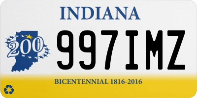 IN license plate 997IMZ