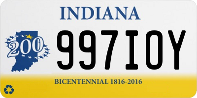 IN license plate 997IOY