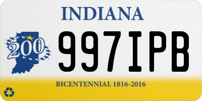 IN license plate 997IPB