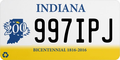 IN license plate 997IPJ