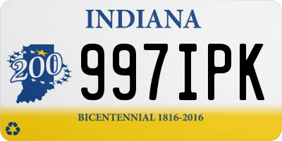 IN license plate 997IPK