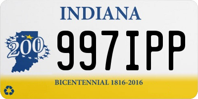 IN license plate 997IPP