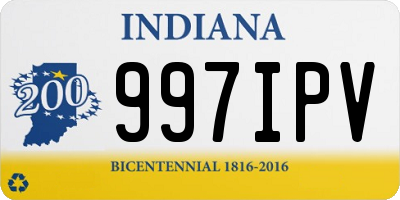 IN license plate 997IPV