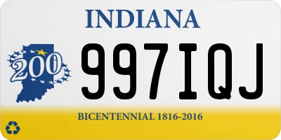 IN license plate 997IQJ