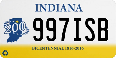 IN license plate 997ISB