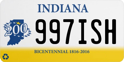 IN license plate 997ISH