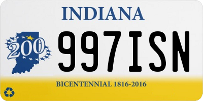 IN license plate 997ISN