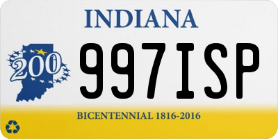 IN license plate 997ISP