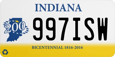 IN license plate 997ISW