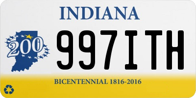 IN license plate 997ITH