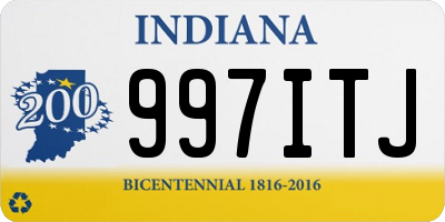 IN license plate 997ITJ