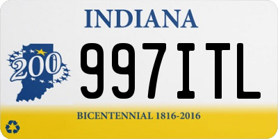 IN license plate 997ITL