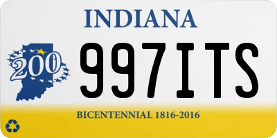 IN license plate 997ITS