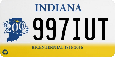 IN license plate 997IUT