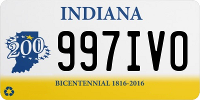 IN license plate 997IVO