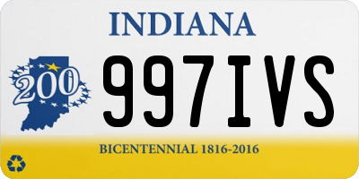 IN license plate 997IVS