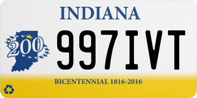 IN license plate 997IVT