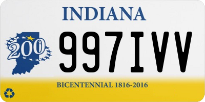 IN license plate 997IVV